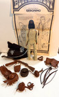 Vintage 1967 Johnny West Marx Action Figure Geronimo Indian 11  With Accessories