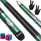Canadian Maple 58in Pool Cue Stick Set Of 2 18-21oz Professional Billiards