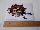Grateful Dead Bertha Skull   Roses 3 5 X 5 Inch Sticker