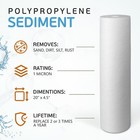 4 5  X 20  Big Blue Sediment 1 Micron Water Filters Cartridges Set Of 10