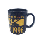 Centennial Summer Olympic Games Atlanta 1996  Blue Gold Ceramic Mug Memorabilia