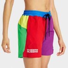 Retro Multi-colored Swimming Trunks Shorts For Men  Beach Wear