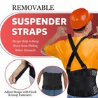 Plus Size Back Brace 2xl 3xl With Removable Suspenders  Posture Support For M   