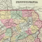 Pennsylvania 1855 Vintage Map 11x14 Antique Cartography Historic Print
