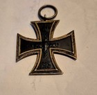Rare Brass Ww1  1914 1813 Double Sided German Brass Cross Medal Great Condition