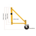 4cs Scaffold Outriggers With 5in  Swivel Locking Casters 1000lbs Capacity