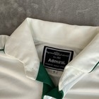 Vintage Admiral South Africa Cricket Polo Jersey Shirt Size Medium White Castle