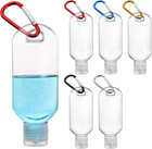 50 Plastic Travel Squeeze Bottles With Keychains  2 Oz Empty Hand Sanitizer Bott