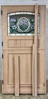 White Oak Lumber Dutch Square Top Door Solid Wood Storybook Stained Glass