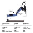 M3-m16 Universal Electric Tapping Machine 360   Flexible Arm With Collets New