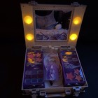 Rare Disney Hannah Montana Travel Makeup Train Case Purple Guitar Floral Works