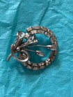 Vintage Star-art Women s Sterling Rhinestones Lapel Vest Hat Brooch Pin Pendant