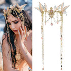 Renaissance Butterfly Elf Fairy Crown - Fairy Headband With Pink Butterfly Wings