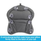 Ergonomic Bath Pillows For Tub Neck And Back Support With Suction Cup