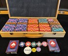 Paulson Wthc Top Hat   Cane 300 Chip Poker Set