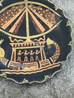 Vintage Egyptian Decor Plate Copper And Brass On Boat