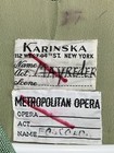 Vintage Metropolitan Opera Met 50s Costume Department Karinska Theater Used Coat