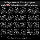 Tondiamo 24 Pcs Artificial Pearl String For Floating Candle Faux Pearls Clear