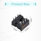 100pcs Dip Ic Chip Socket Adapter 8 Pin Ic Assortment Kit 2 54mm 0 1 