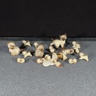 Lot Of 18 Vintage Hagen-renaker Miniature Siamese Cat Figurines With Milk Pail