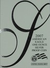 2007-w American Proof Silver Eagle-mint Issued Presentation Box   Coa  no Coin 