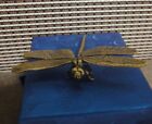Vintage Style Solid Brass Dragonfly Figurine Statue For Home Decor W  Gift Box