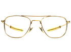 Vintage Command Sunglasses Frames Usa 24k Gold Aviator Wire Rim 52-20-140