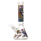 10 Inch Heavy Glass Bong Water Pipe Smoking Bong Beaker   14mm Bowl Hookah Usa