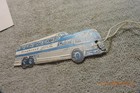 Vintage Greyhound Bus Lines 1960 s Scenic Cruiser Figural Bus Luggage Tag Nice