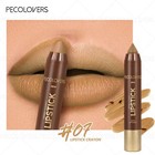 1pc Brown Matte Lip Liner Crayon  Smooth Application  Highly Pigmented  Long-las