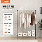 Vevor Clothes Rack Heavy Duty Clothing Garment Rack With Hanging Rod Bedroom