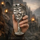 Lord Of The Rings Lady Galadriel Pewter Goblet Cast Handmade Signed 8 5  