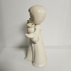 Choir Angel Ceramic Duo Taper Candle Holder Vintage White