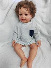 22in Lifelike Reborn Baby Boy Doll Newborn Full Body Vinyl Toddler Kids Toy Gift