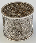 Beautiful Antique English Sterling Silver Napkin Ring 1  5 8 