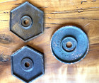 Lot Of 3 Antique Cast Iron Ornate Eastlake Victorian Rosette Ceiling Plates