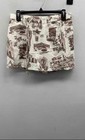 Abercrombie   Fitch Women s Toile Print Wrap Skort Brown Cream Sz S Nwt