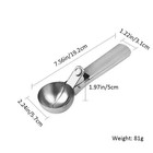 2 Pack Easy Trigger Release Stainless Steel Ice Cream Scoops Kitchen Tool