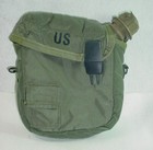 Canteen 2 Qt Quart   2qt Od Cover Carrier Us Military Army No Strap Used