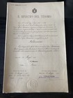 Certificate Bridesmaid Ragioniere Of State Vittorio Emanuele Mod Treasure 1913