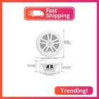 4  New Boss Audio Mr6w 6 5  180w Dual Cone Marine boat Speakers Stereo- White