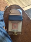 Vintage Scripto Vu Lighter Blue Band Beneficial Finance