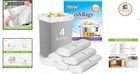 Heavy Duty Small Trash Bags 4 Gallon  120 Counts For Home   Office Use