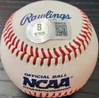 Christian Moore Autographed 2024 College World Series Baseball Beckett Witnessed
