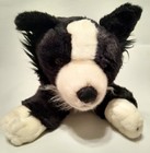 Animal Alley Dog Black White Border Collie Plush Stuffed Animal 12  Toys R Us