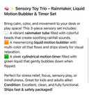 Free Ship  Lot Of 3 Sensory Toys Rainmaker Tube   Liquid Motion Bubblers Set