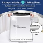 P p Chef 16 Inch Baking Cookie Sheet  Oven Pan Tray Stainless 16 Inch  Silver 