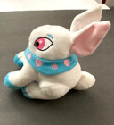 Neopets Vintage Blue White Cybunny Plush Stuffed Animal Rabbit Bunny