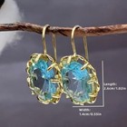 Fashion Women Vintage Gorgeous 18k Gold Plated Gemstone Earrings Jewelry Golden