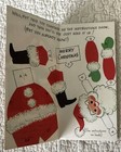 Unused Christmas Boy Girl Look For Santa Play Card Vtg Greeting Card 1950s 1960s